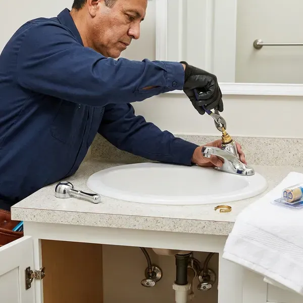 BGV Plumbing technician providing faucet repair in Gallatin, TN
