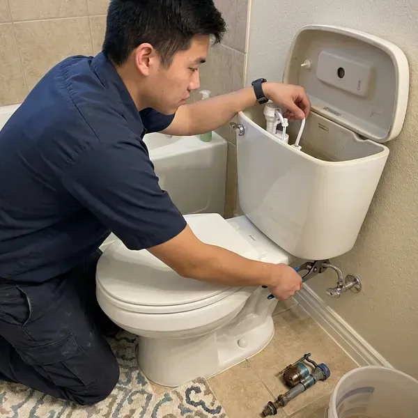 BGV Plumbing technician providing toilet repair in Nashville, TN